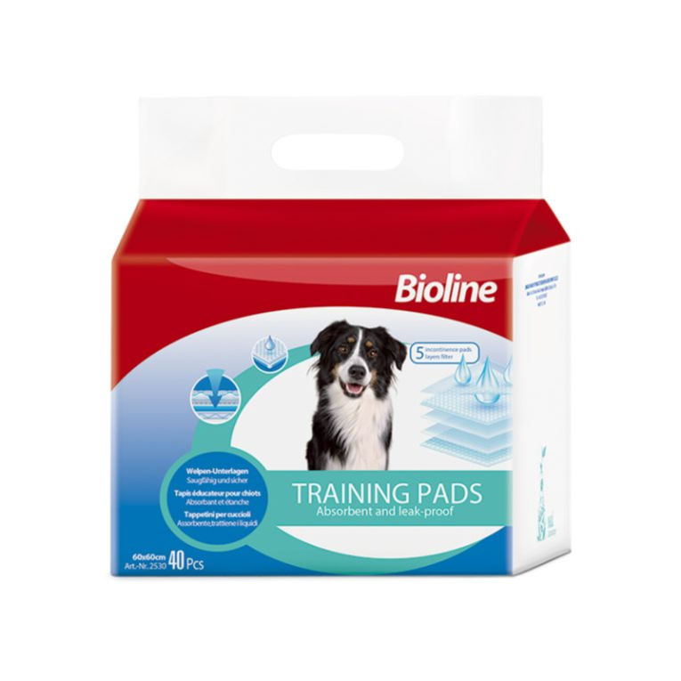 Bioline Training Pads 60x60cm 40pcs pet product in Qatar