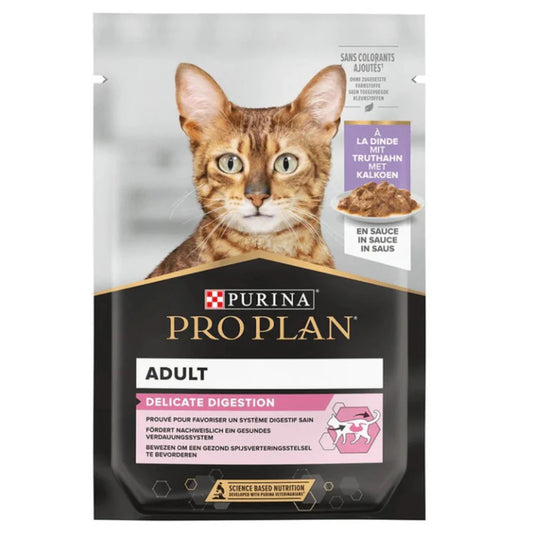 Purina Pro Plan Turkey In Gravy Adult Wet Cat Food  85g pet product in Qatar