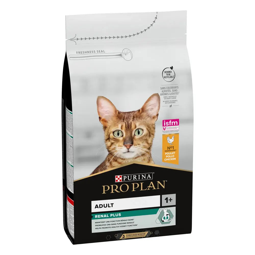 Purina Pro Plan Adult Renal Plus Everyday Dry Cat Food Chicken 1.5 Kg pet product in Qatar