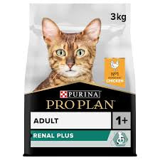 Purina Pro Plan Adult Renal Plus Everyday Dry Cat Food with Chicken, 3kg pet product in Qatar