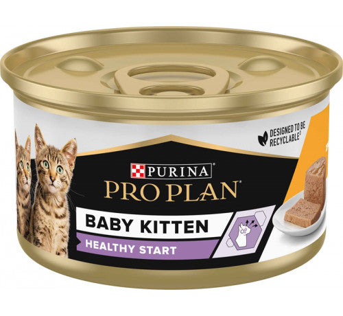 Purina Pro Plan Kitten Mousse Chicken Cat Wet Food 85g