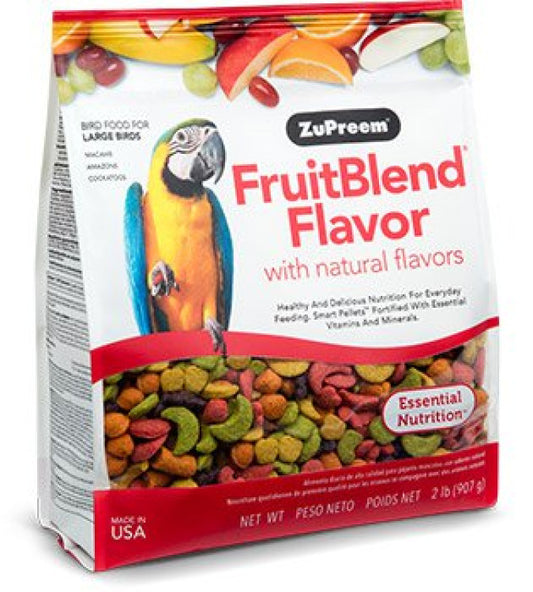 ZuPreem FruitBlend Flavor Large Parrot Bird Food 0.91 kg pet product in Qatar