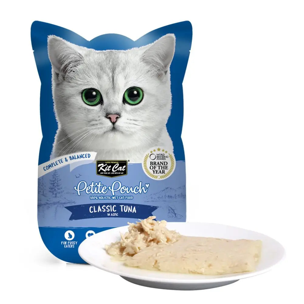 Kit Cat Petite Pouch Classic Tuna Cat Wet Food Pouch 70g pet product in Qatar