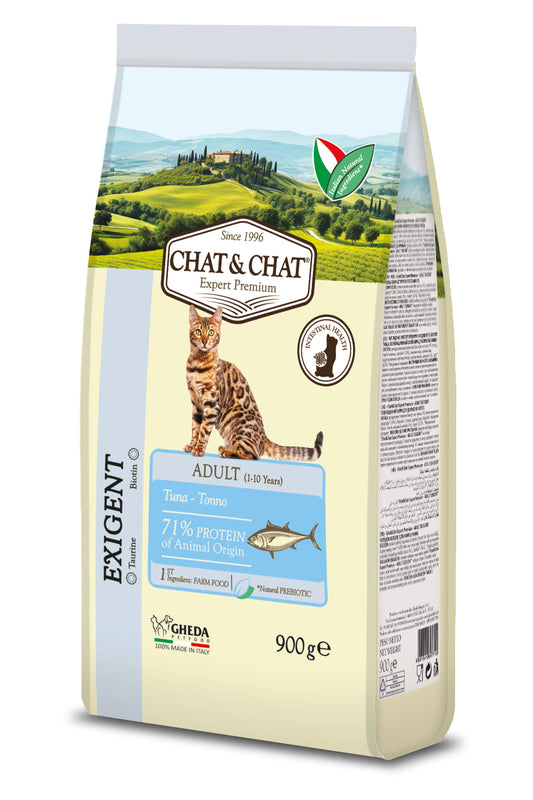 Expert Chat & Chat Tuna & Peas Adult Cat Food 900g pet product in Qatar