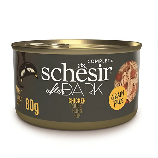 Schesir After Dark Wholefood  Chicken Can Cat Wet Food 80g pet product in Qatar