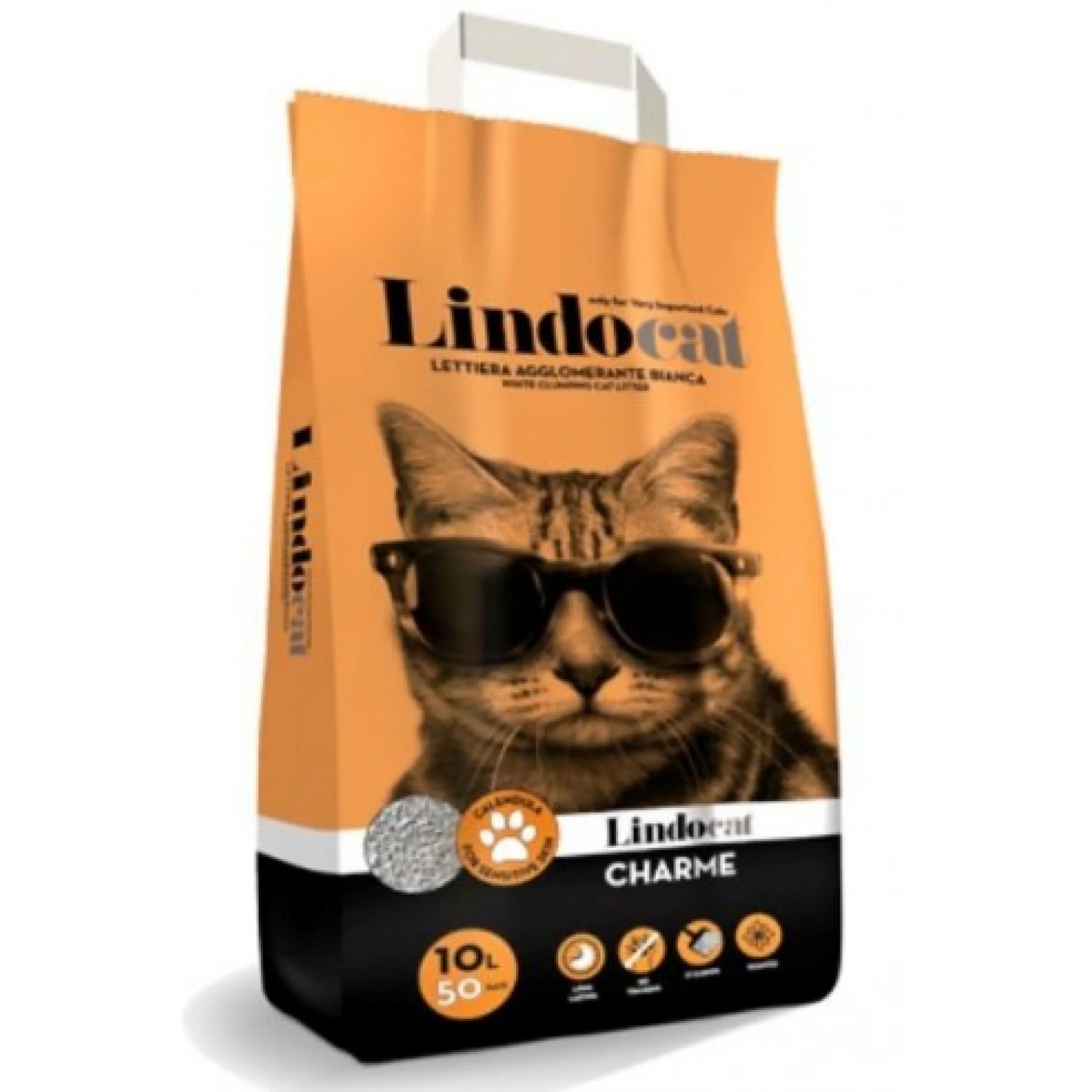 LindoCat White Bentonite Charme (Amber Fragrance) 10 L pet product in Qatar