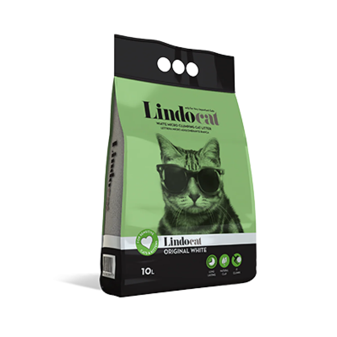 LindoCat White Bentonite Original White Fragrance free 10L pet product in Qatar