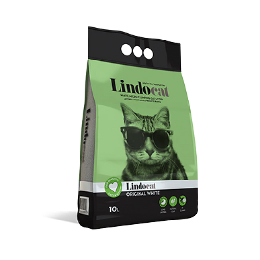 LindoCat White Bentonite Original White Fragrance free 10L pet product in Qatar