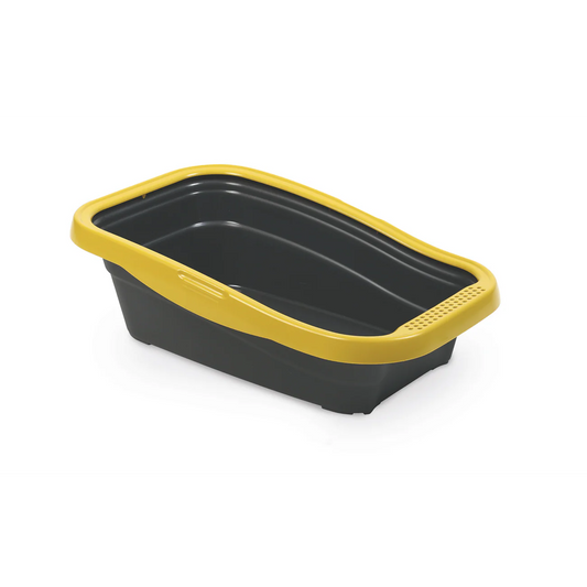 Nella Cat Litter Tray with Frame Yellow 58 x 37.5 x 18 cm pet product in Qatar