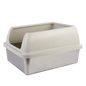 Go Fresh Enclosed Stainless Steel Cat Litter Box pet product in Qatar