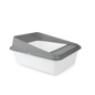 AFP Go Fresh High Back Cat Litter Box Small Grey pet product in Qatar