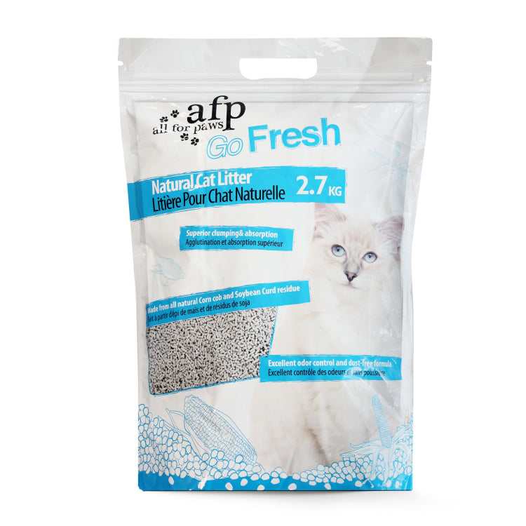 AFP Clumping Natural Cat Litter Corn Cob 6L pet product in Qatar