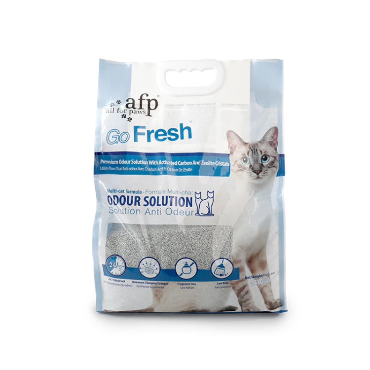 AFP Clumping Cat litter Activated Carbon 4.5 kg