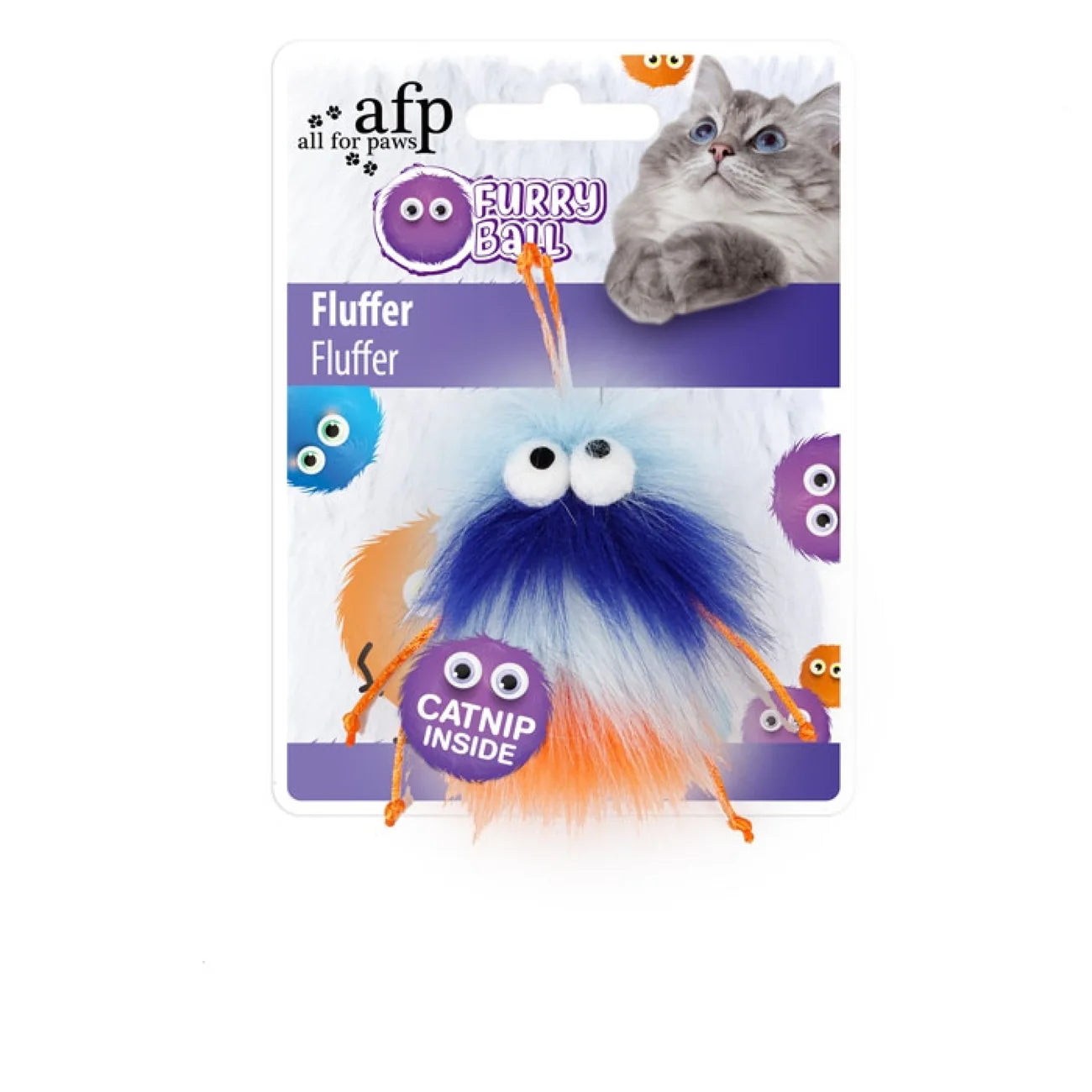 AFP Fluffer Orange Cat & Dog Toy pet product in Qatar