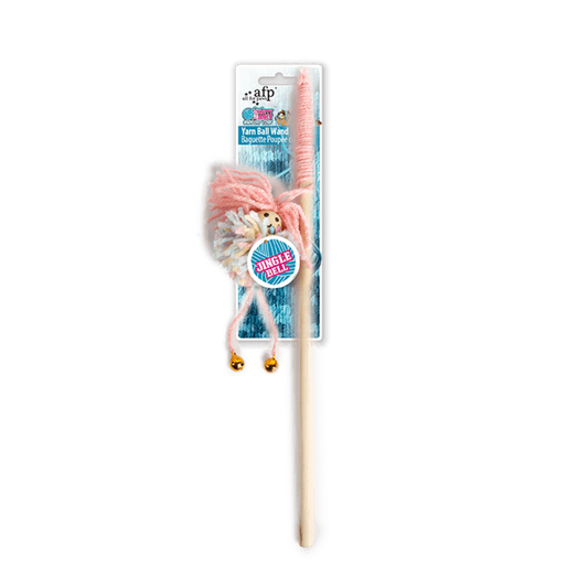 AFP Knotty Habit Yarn Ball Wand Dog & Cat Toy pet product in Qatar