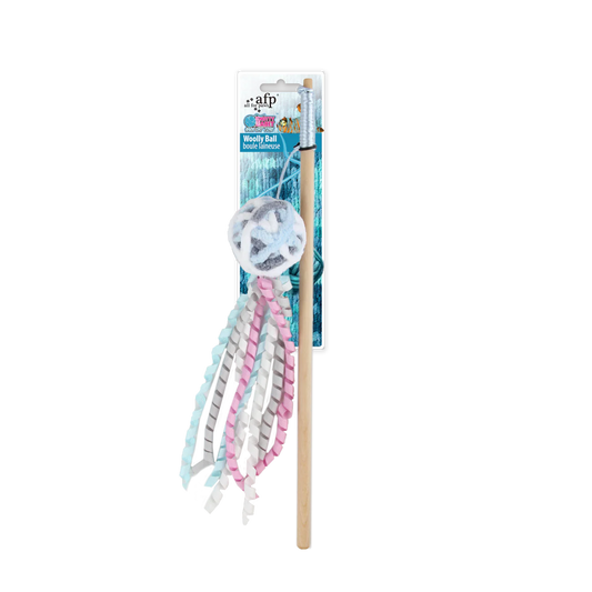 AFP Knotty Habit Woolly Ball Blue Dog & Cat Toy pet product in Qatar