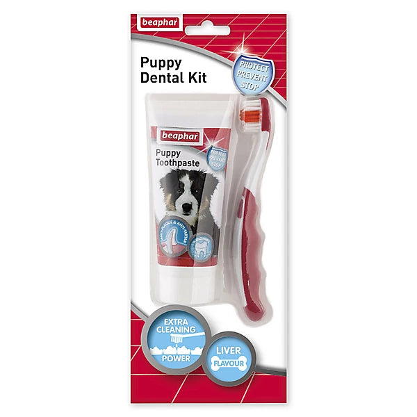 Beaphar Puppy Dental Kit 50g pet product in Qatar