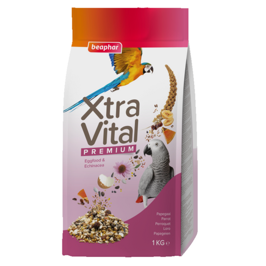 Beaphar XtraVital Parrot Complete Bird Food 1 kg pet product in Qatar