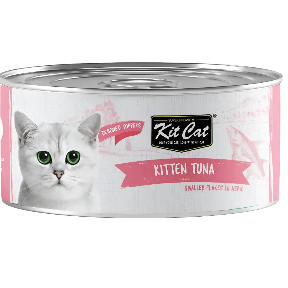 Kit Cat Kitten Tuna Flakes Aspic Cat Wet Food 80g pet product in Qatar