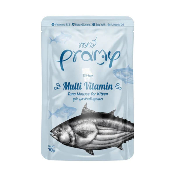 Pramy Multi Vitamin Tuna Mousse for Kitten 70g pet product in Qatar