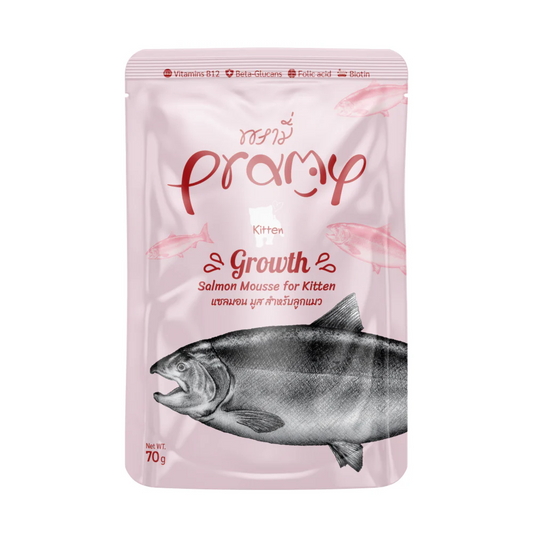 Pramy Kitten Growth Salmon Mousse Wet Cat Food 70g