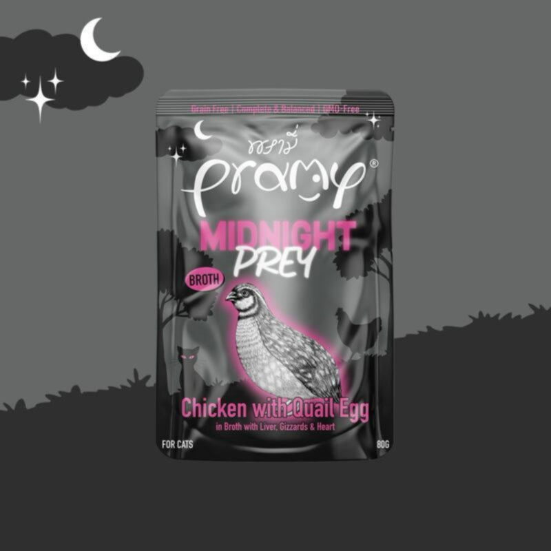 Pramy, Midnight Prey Chicken In Mousse Cat Wet Food 80g pet product in Qatar