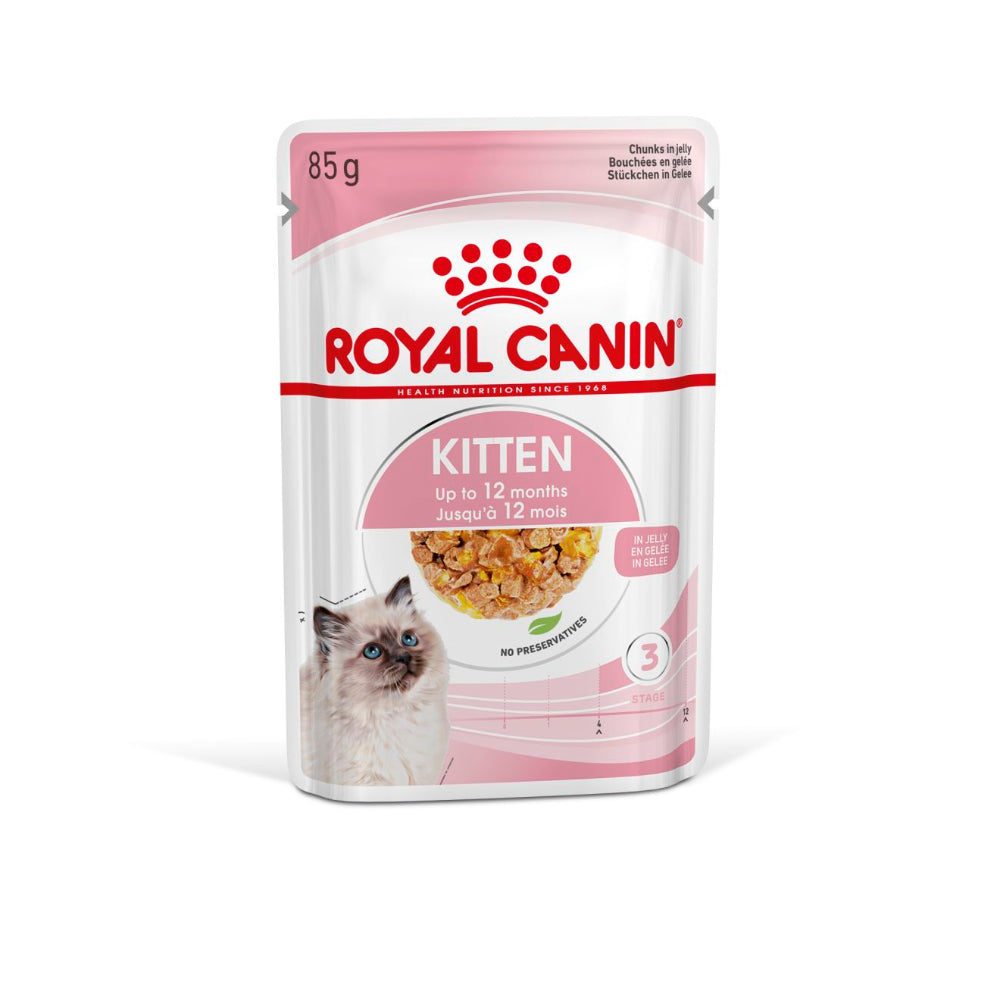 Royal Canin Kitten Sterilised Jelly Cat Wet Pouches 85g pet product in Qatar
