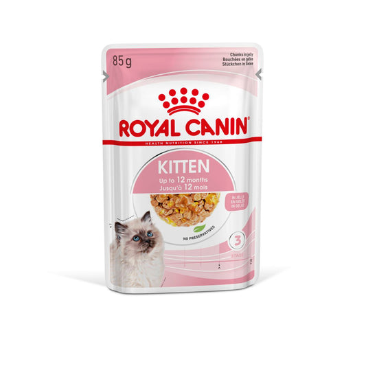 Royal Canin Kitten Sterilised Jelly Cat Wet Pouches 85g pet product in Qatar