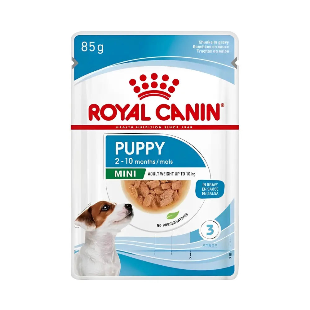 Royal Canin Nutrition Mini Puppy Wet Food Pouches 85g pet product in Qatar