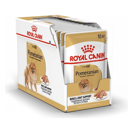 Royal Canin Pomeranian Dog Wet Food 12 x 85g pet product in Qatar