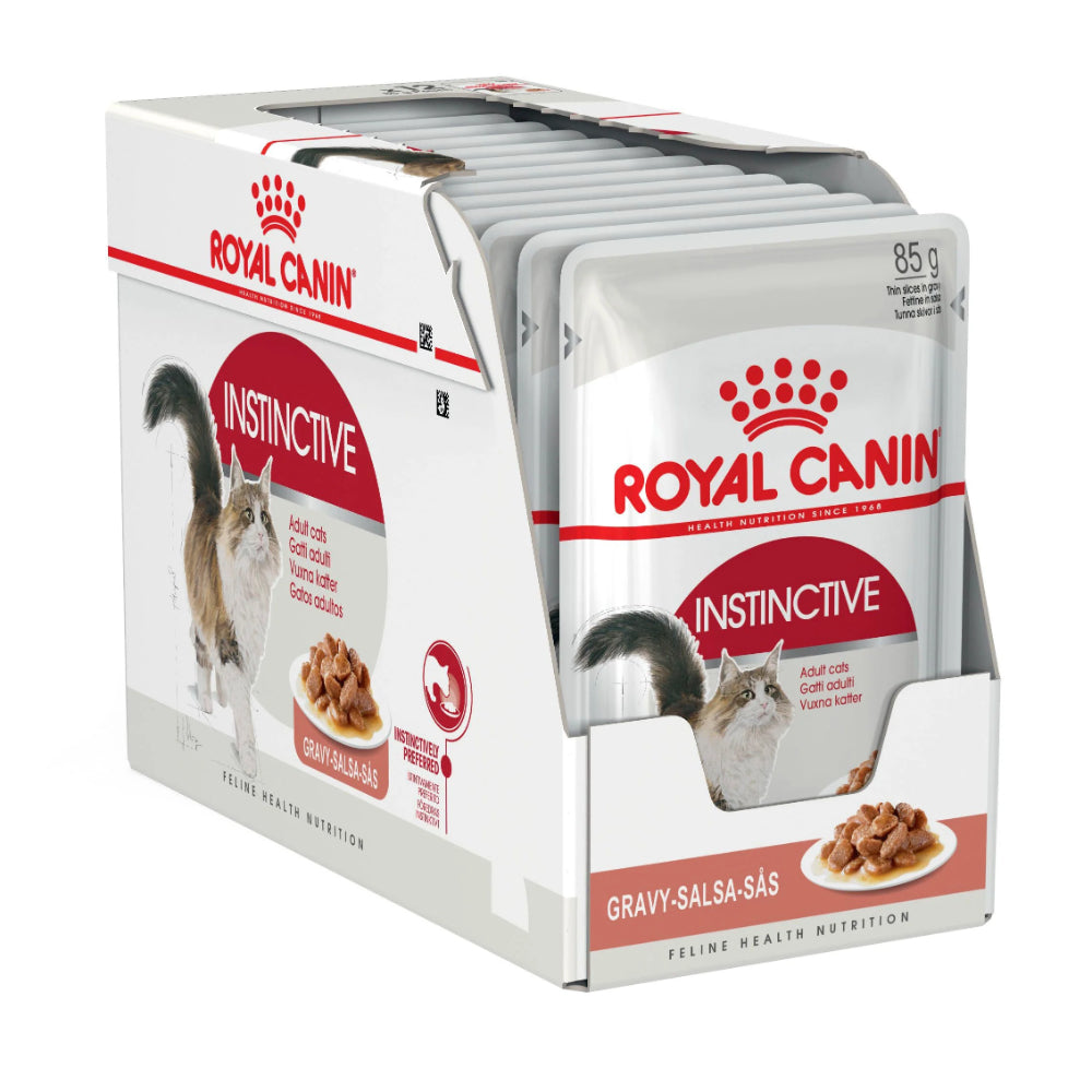 Royal Canin Instinctive Adult Cat Gravy Wet Food Pouches 85 X 12 pet product in Qatar