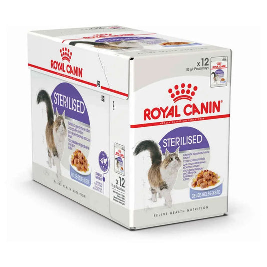 Royal Canin Sterilised Jelly Cat Wet Food 85g pet product in Qatar