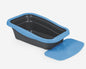 Nella Kit Cat Litter Tray with Mat Blue 80 x 36.5 x 18cm pet product in Qatar