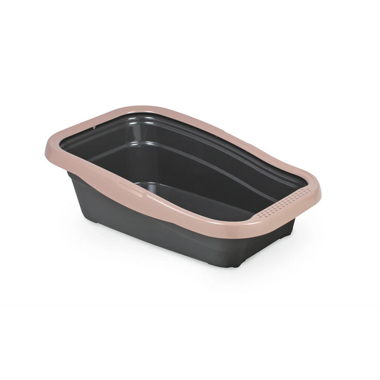 Nella Cat Litter Tray with Frame Pink 58 x 37.5 x 18 cm pet product in Qatar