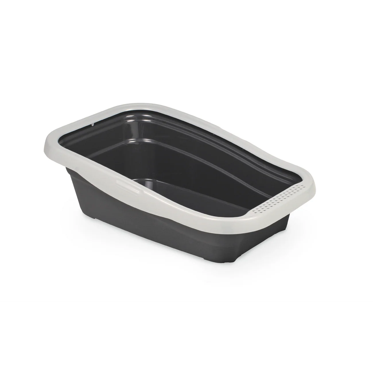 Nella Cat Litter Tray with Frame Grey 58 x 37.5 x 18 cm pet product in Qatar