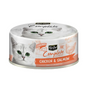 Cat food can with 'Kit Cat Complete Cuisine' branding on a white background