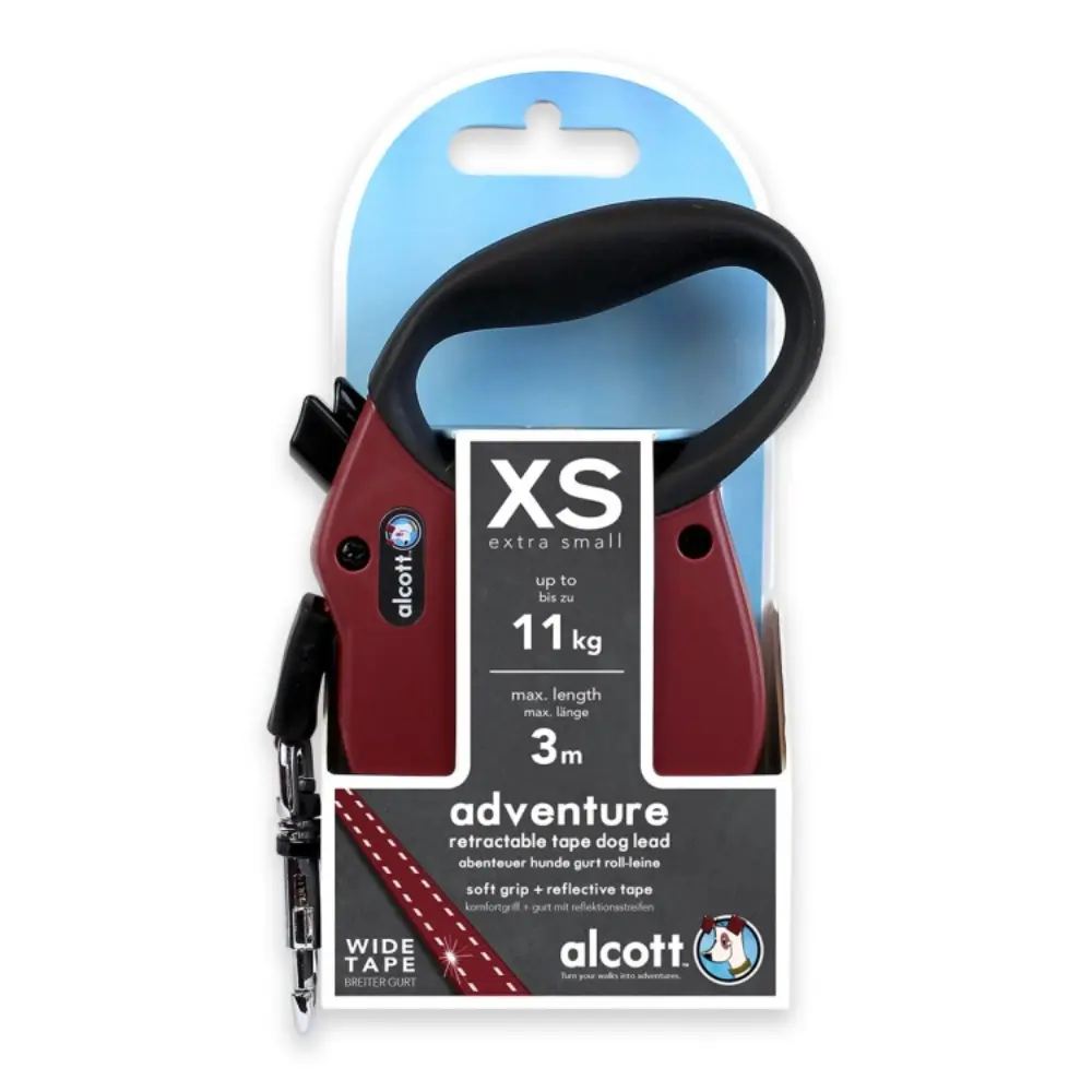 Adventure retractable leash 3m Extra-Small Red 4 Adventure retractable leash 3m Extra-Small Red