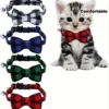 Detachable Cat Collars With Bells And Bow